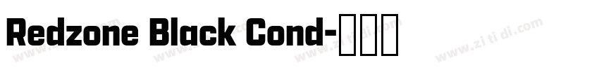 Redzone Black Cond字体转换